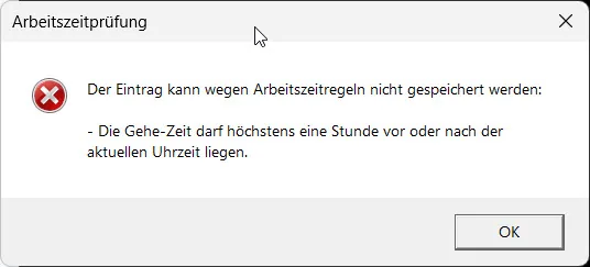 Plus-Minus-Hinweis im Mitarbeitermodul